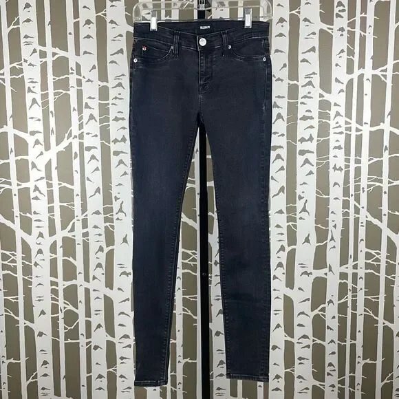 Hudson Krista Super Skinny Black Wash Jeans 26 - Picture 10 of 11